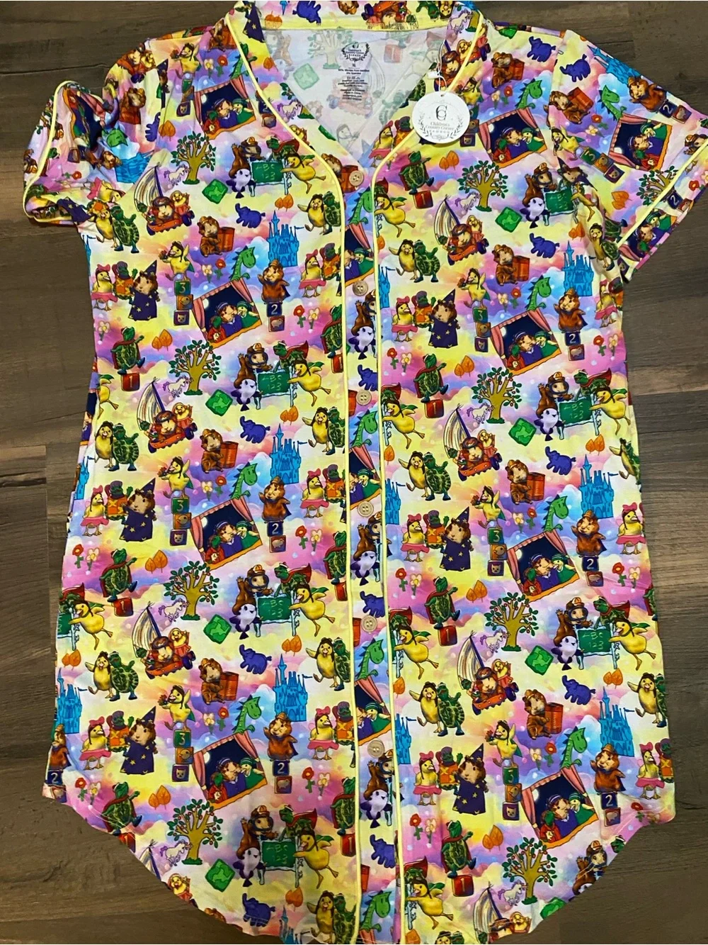 XL womens bamboo moo moo Wonder pets print NWT